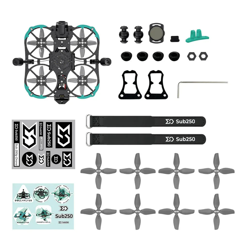 Sub250 Huma20 HD O4 Pro 4S XT30  2 Inch CineWhoop Digital FPV Drone with Redfox A3 F722 45A/1304 6000KV Brushless Motor