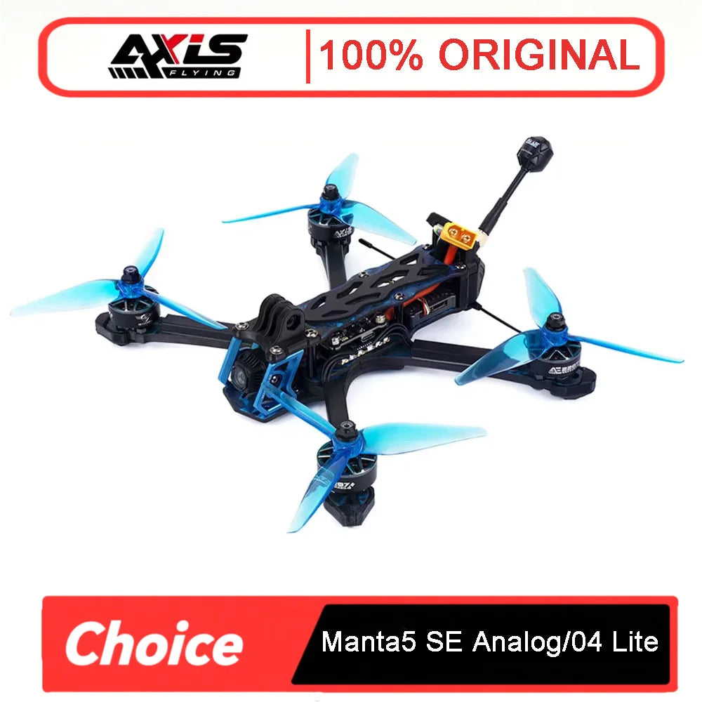 Axisflying Manta 5 SE 6S FPV Drone Kit  Analog/O4 Compatible GPS Enabled AE227 1960KV Motor for Cinematic Freestyle FPV Drone