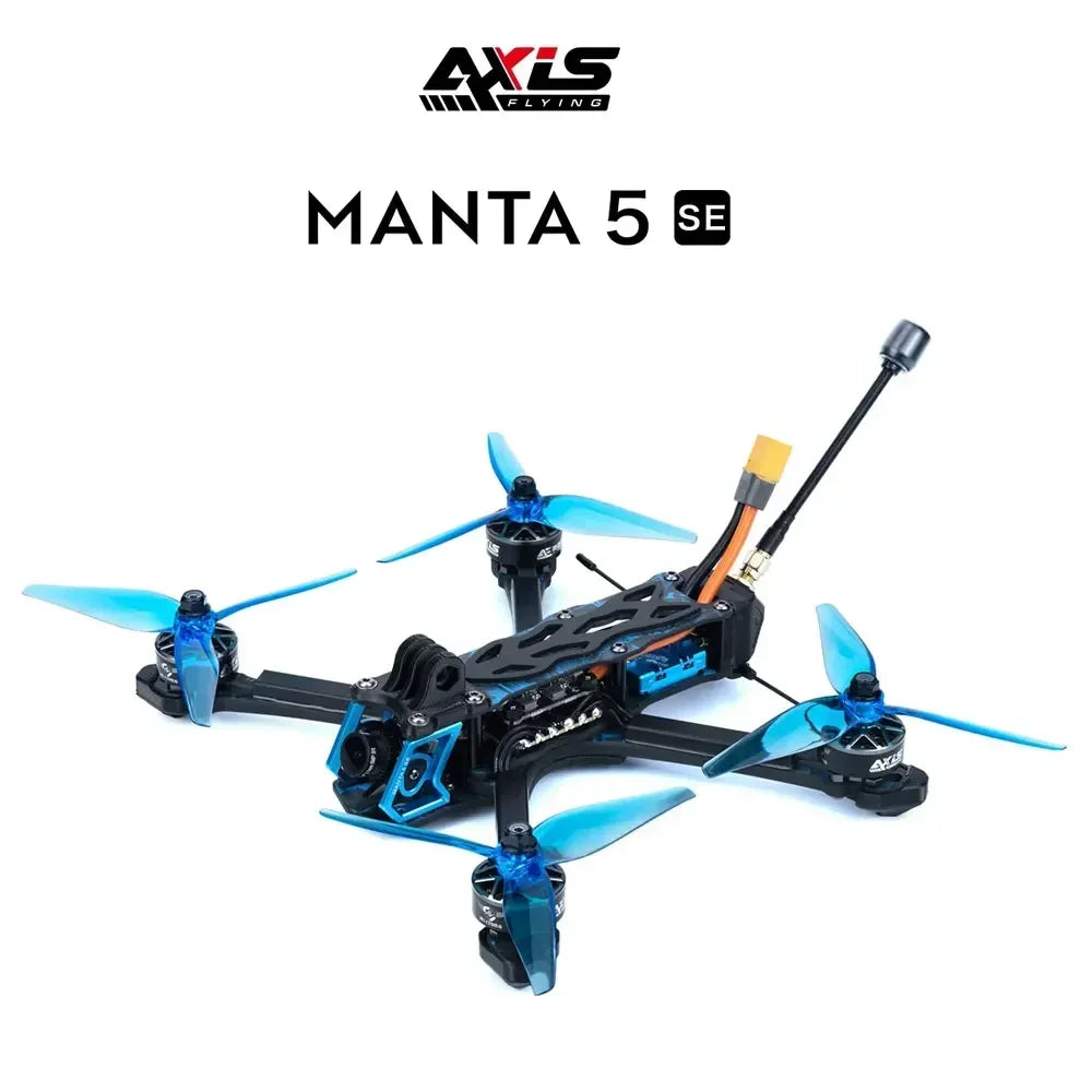Axisflying Manta 5 SE 6S FPV Drone Kit  Analog/O4 Compatible GPS Enabled AE227 1960KV Motor for Cinematic Freestyle FPV Drone