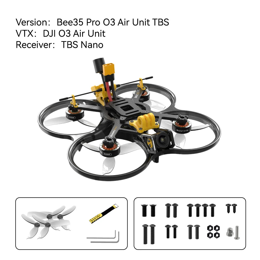 SpeedyBee Bee35/Bee35 Pro 3.5 inch  HD O3 Air Unit Cinewhoop Ducted FPV Freestyle RC Drones
