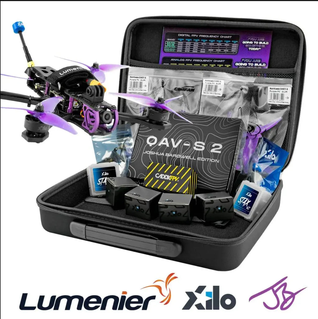 Beginner DIY FPV Drone Kit - QAV-S 2 Joshua Bardwell SE 5” -HD Ready/Analog 5 inch  RC FPV Quadcopter LongRange Freestyle Drone