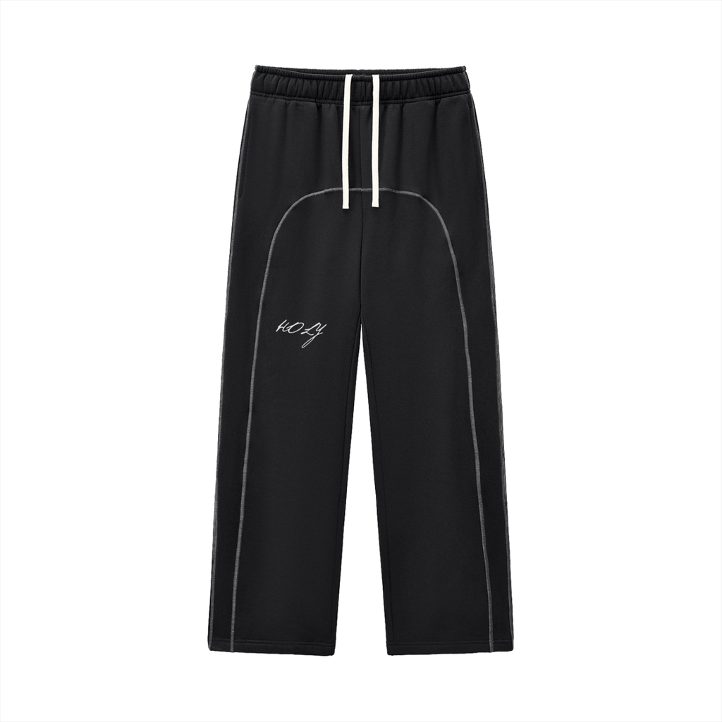 Contrast-Stitched Fleece Sweatpants